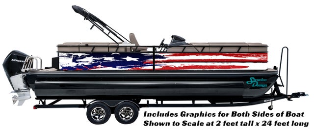 USA Bass Fish Sticker American Flag Fishing Boat Car Vehicle